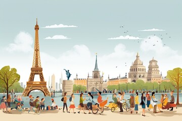 Tour guides lead travelers on memorable journeys, sharing cultural insights, historical facts, and local stories. Generated with AI