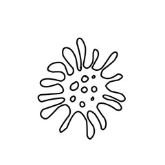 Virus Outline Vector 