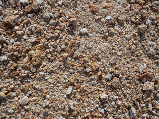 Small rocks about to decompose into sand, top view