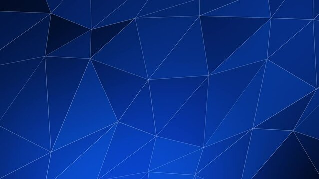 Geometry pattern triangular shapes flowing in an abstract background of lines connections. Dynamic shapes and triangles a hypnotic kaleidoscope of abstract connected lines