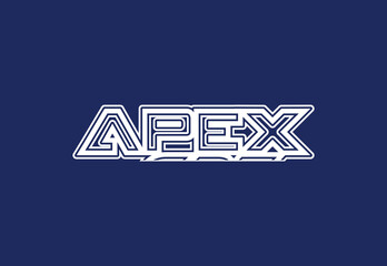 APEX letter logo and icon design template