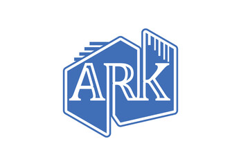 ARK letter logo and icon design template