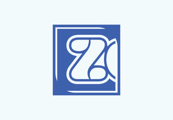 Z letter logo and icon design template 