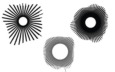 Abstract sound waves element on a white background, easily editable sound waves icon set, vector art illustration