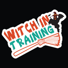 Witch In Training Sticker
