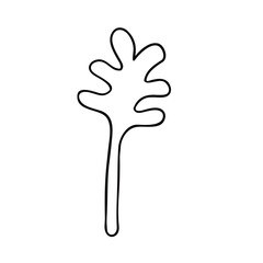 plam abstract shape sketch vecter, hand drawn flowers line art, abstract art, decorative love, fresh life nature