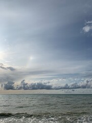 clouds over the sea