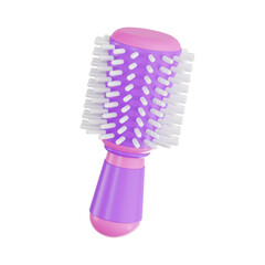 hair comb 3d, high quality render, transparent background, cosmetic 3d pack