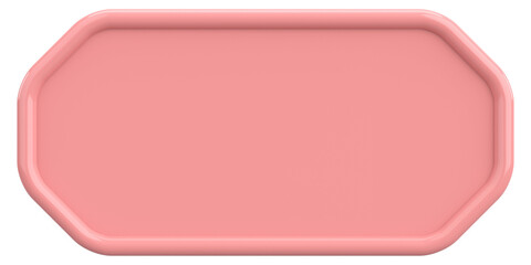 Price tag. Text box. 3D illustration.