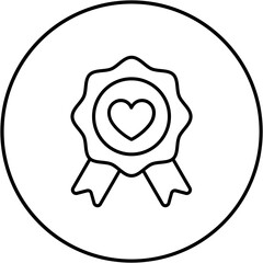 Ribbon Badge Icon