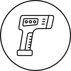 Thermometer Gun Icon