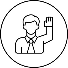 Raise Hand Icon