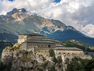 Fort of Victor Emmanuel in the mountains in France.