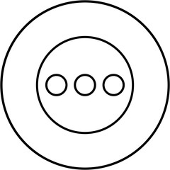 Fototapeta premium Ellipsis Icon