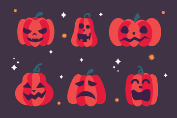 halloween with pumpkins collection 