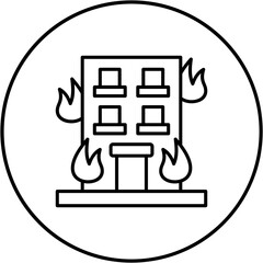 Building Fire Icon
