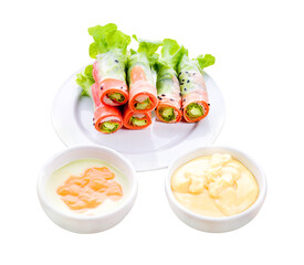  Salad roll and jam on transparent png