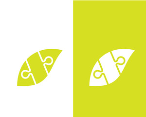 Puzzle icon idea concept logo design illustration