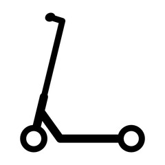 Electric scooter icon, urban flat eco friendly transport, vehicle vector illustration