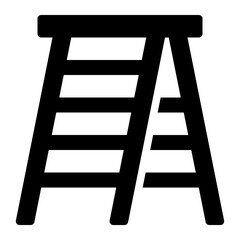 Ladder for library solid glyph icon