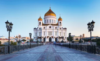 Foto op Plexiglas Cathedral of Christ the Saviour in Moscow, Russia © TTstudio