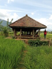 Wooden house in the mountains