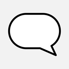 Bubble Speech Icon. Talk, Chat Illustration. Applied as Trendy Symbol for Design Elements, Websites, Presentation and Application -  Vector.    
