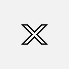 Cross Mark Icon. Multiply, Prohibition Symbol for Design, Presentation, Website or Apps Elements - Vector.  - obrazy, fototapety, plakaty