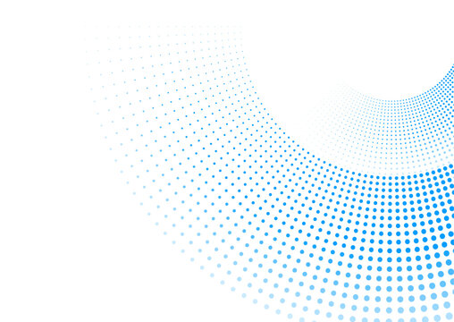 Bright blue minimal dotted lines abstract background. Geometric concept vector design
