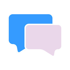 Dialog cloud line icon. Comic, communication, message, communication, social network. Vector colored icon on a white background for business