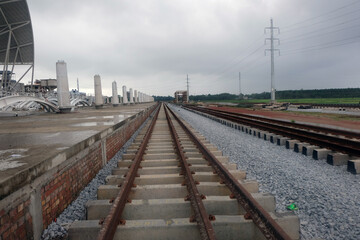 Fototapeta premium Bangladesh's only new iconic Cox's Bazar railway station is going to be inaugurated soon.