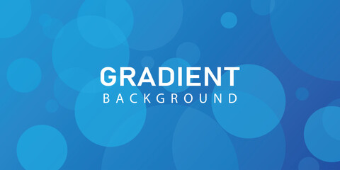 Gradient  blue background with transparency circles 