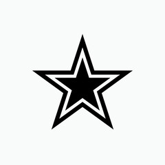 Star Icon. Bookmark Symbol - Vector Illustration In Glyph Style for Design and Websites, Presentation or Application.