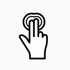Touch Screen Icon - Vector Illustration for Design and Websites, Presentation or Application.