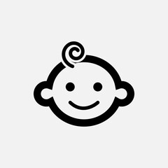 Baby Icon. Infant Symbol - Vector. 