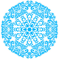 Beauty batik ethnic dayak borneo vector graphics of beautiful  gradient petals art with a luxurious and dynamic design