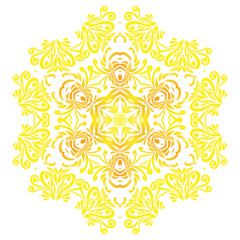 Beauty batik ethnic dayak borneo vector graphics of beautiful  gradient petals art with a luxurious and dynamic design