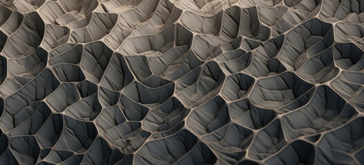 Microscope image of a material or organic surface. Hand-edited generative AI.
