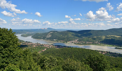 Fototapeta premium View of Visegrad city in Hungary