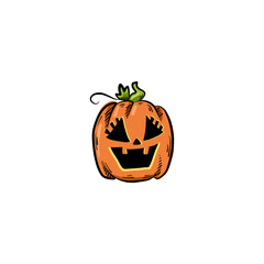 jack o lantern cartoon vector 12