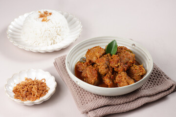 Asam Pedas Daging is Malaysian Traditional Dish, Made From Beef With Sour And Spicy Sauce.