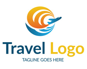 Travel agency logo vector design