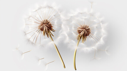 beautiful flowers on a blue sky background