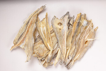 Ikan Asin Tipis or Dried Thin Salt Fish From Banjar, Kalimantan.
