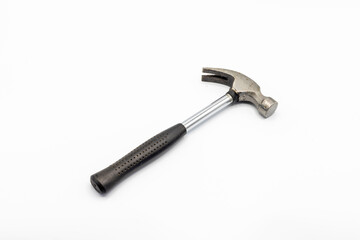Hammer isolated on a white background with copy space.