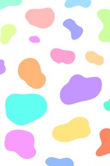 set of colorful speech bubbles