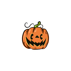 jack o lantern cartoon vector 11