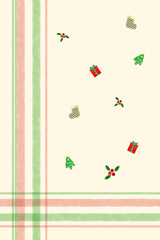 christmas card with christmas tree