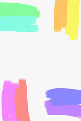 set of watercolor strokes