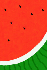 watermelon on white background